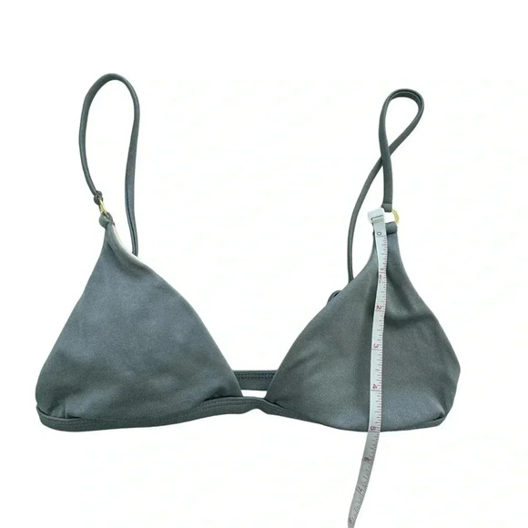 LA Hearts Pacsun silver bikini top triangle Large Adjustable Straps Swim Summer - Picture 7 of 7